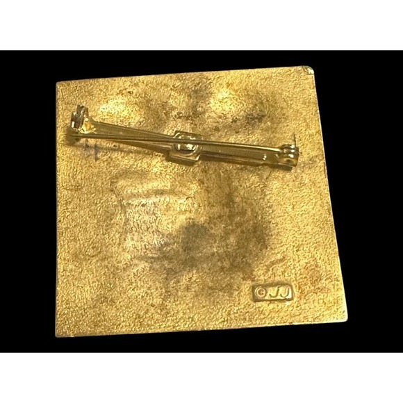 Vintage JJ Jonette Jewelry Lion Head Brooch – Figural Gold-Tone Pin – Signed JJ - Picture 6 of 7